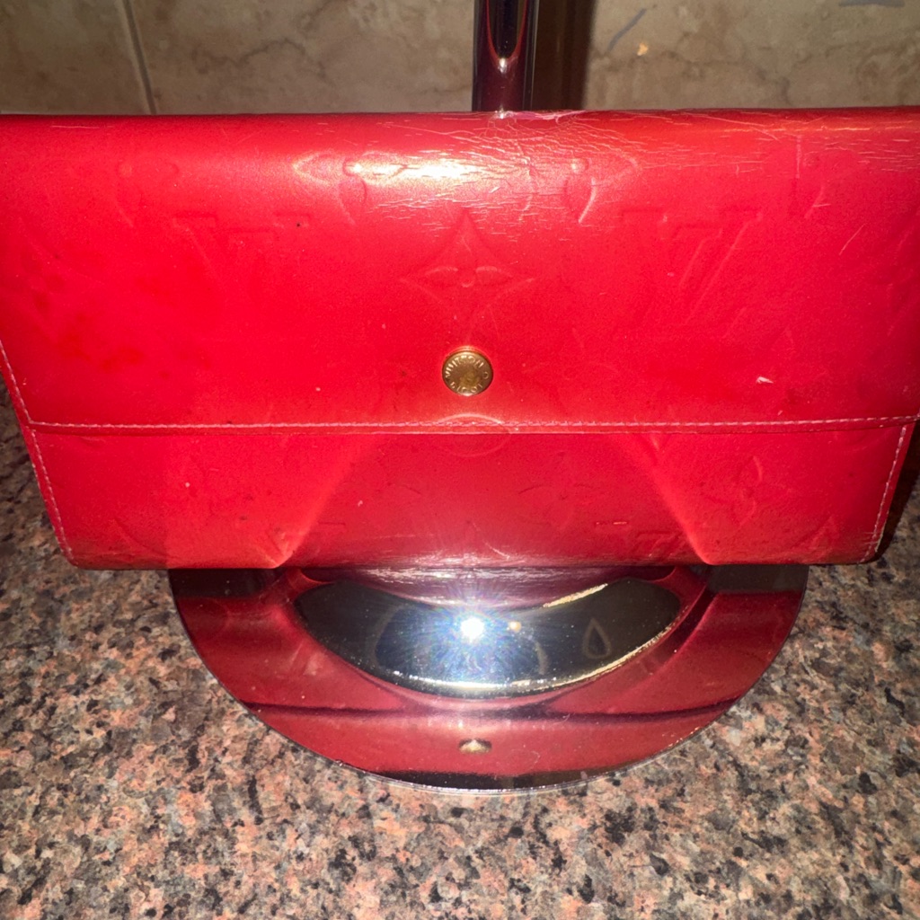 Louis Vuitton Red And Pink Long Wallet